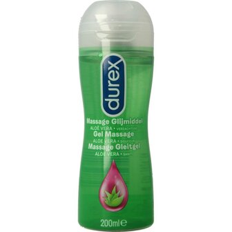 Massage olie en glijmiddel 2-in-1 aloe vera Durex 200ml