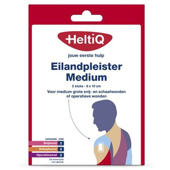 Eilandpleisters 8 x 10cm Heltiq 5st