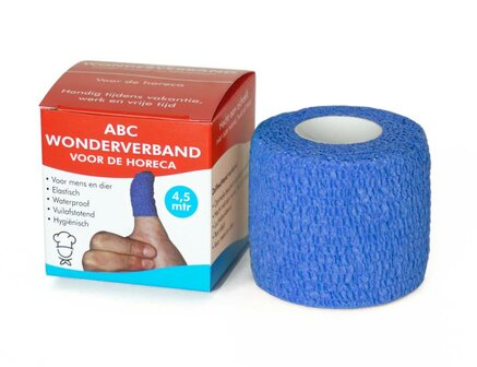 Wonderverband blauw horeca Abc Wondverband 1st