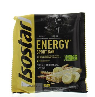 Reep banaan 3 x 40 gram Isostar 3x40g