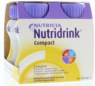 Compact banaan 125ml Nutridrink 4st