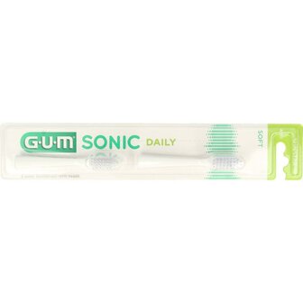 Sonic opzetborstel wit GUM 2st