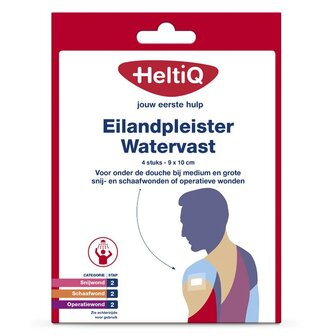 Eilandpleister watervast 9 x 10cm Heltiq 4st