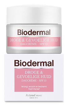 Dagcreme droge en gevoelige huid Biodermal 50ml