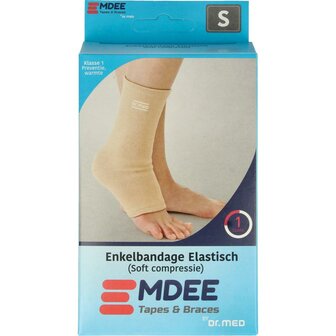 Elastic support enkel maat S huidskleur Emdee 1st