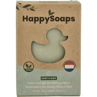 Baby shampoo &amp; body wash aloe you very much Happysoaps 80g