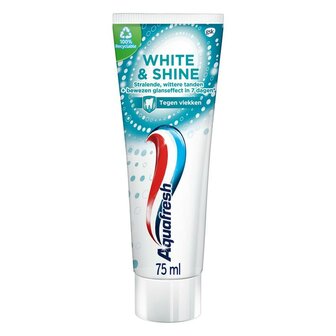 Tandpasta white &amp; shine Aquafresh 75ml