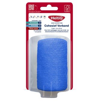 Cohesief verband 4m x 8cm Heltiq 1st