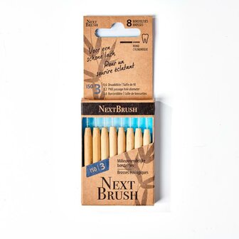 Bamboe interdentale ragers ISO 3 Nextbrush 8st