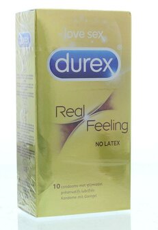 Real feeling latexvrij Durex 10st