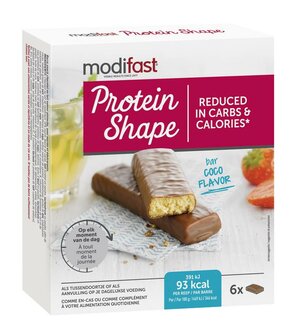 Protein shape reep chocolade kokos Modifast 162g