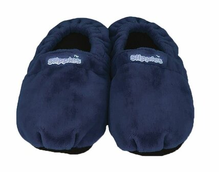 Slippies maat 8-11 (41-45) donker blauw Warmies 1paar
