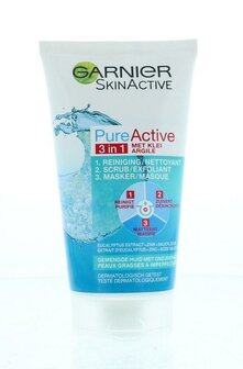 Skin naturals face pure 3-in-1 Garnier 150ml