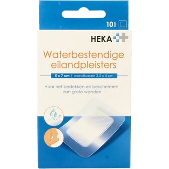 Eilandpleister 5cm x 7 cm waterbestendig Heka Klein 10st