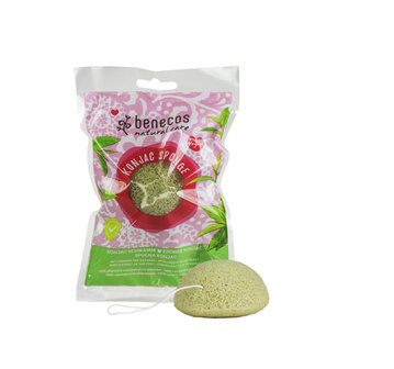 Konjac spons green tea Benecos 1st