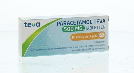 Paracetamol 500 mg Teva 20tb