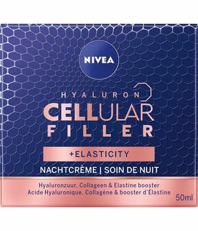Cellular nachtcreme hyaluron &amp; elasticity Nivea 50ml