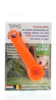 Ticked off tekenlepel oranje Teekweg 1st