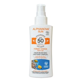 Sun spray SPF50 gevoelige huid Alphanova Sun 90g