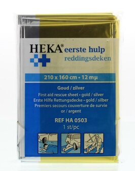 Reddingsdeken goud/zilver 160 x 210 Heka 1st