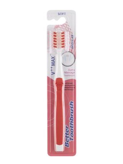 Tandenborstel regular soft roze Bettertoothbrush 1st