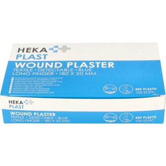 Vingerpleister detectable 180 x 20 haccp Hekaplast 100st