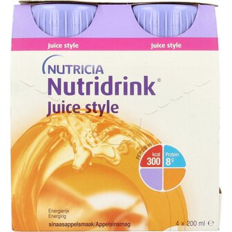 Juice style sinaas Nutridrink 4st
