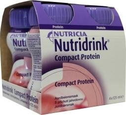 Compact proteine aardbei 125ml Nutridrink 4st