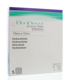 Extra thin 10 x 10cm Duoderm 5st