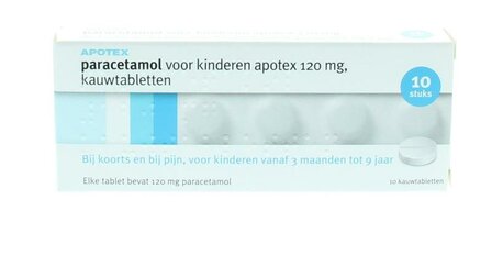 Paracetamol 120mg Apotex 10kt