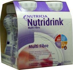 Multi fibre aardbei 200ml Nutridrink 4st