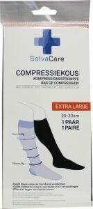 Compressiekous zwart XL 29 - 33 cm Solvacare 1paar