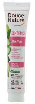 Tandpasta aloe vera voor gevoelig tandvlees bio Douce Nature 75ml