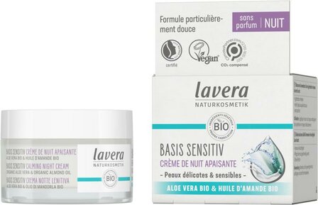 Basis sensitiv calming night cream FR-GE Lavera 50ml