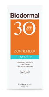 Zonnemelk hydraplus SPF30 Biodermal 200ml