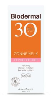 Zonnemelk SPF30 gevoelige huid Biodermal 200ml