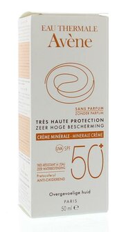 Sun protect mineral cream SPF50+ Avene 50ml