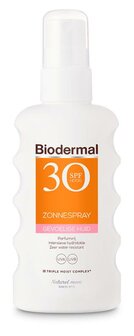 Zonnespray SP30 gevoelig huid Biodermal 175ml
