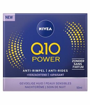 Q10 Power nachtcreme sensitive Nivea 50ml