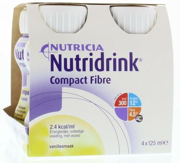 Compact fibre vanilla 125ml Nutridrink 4st