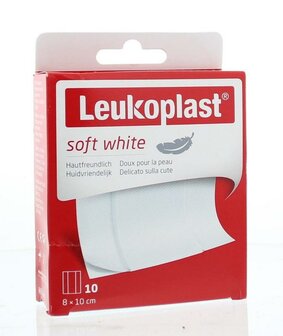 Soft white 8 x 10cm Leukoplast 10st