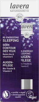 Re-energizing sleeping eye cream/oogcreme FR-DE Lavera 15ml