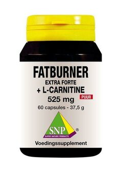 Fatburner extra forte &amp; L-carnitine 525 mg puur SNP 60ca