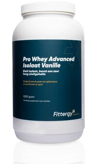 Pro whey advanced isolate vanille Fittergy 1000g