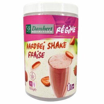 Regime maaltijd shake aardbei Damhert 520g