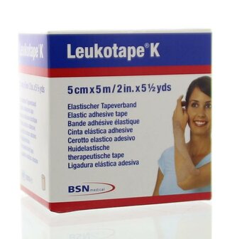 K 5m x 5cm huidkleur Leukotape 1st