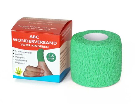 Wonderverband groen kinderen Abc Wondverband 1st