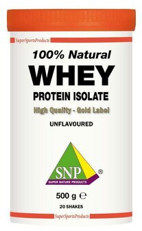 Whey proteine isolate 100% natural SNP 500g