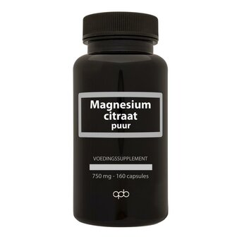 Magnesium citraat puur 750mg Apb Holland 160vc