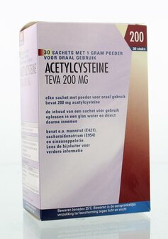 Acetylcysteine 200 mg poeder Teva 30sach